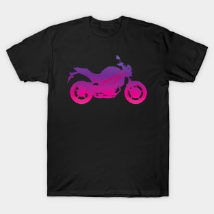 Suzuki motorcycle synthwave gradient T-Shirt